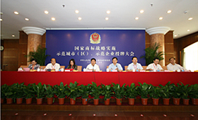 　　2010年6月1日，国家工商行政管理总局商标战略实施示范城市（区）、示范企业授牌大会在京召开
